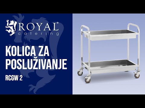 videozapis - Kolica za posluživanje - 2 ladice za posude - do 320 kg