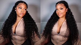 DRAMATIC BABY HAIR STEP BY STEP CURLY WIG INSTALL 🩷🥰 ft. Alididi Hair