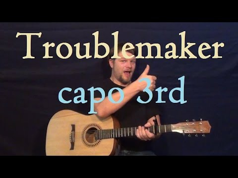 Troublemaker (Olly Murs) How to Play Easy Strum Chord Guitar Lesson