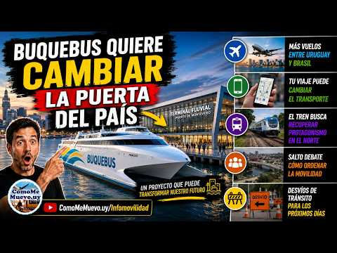 Más vuelos a Brasil, megaobra de Buquebus y el regreso del debate ferroviario en Uruguay
