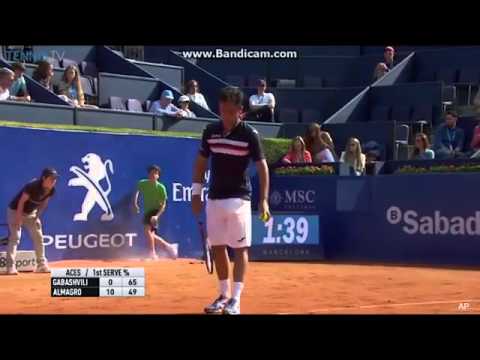 Barcelona Open - Kid crash (Nicolas Almagro - Teymuraz Gabashvili)
