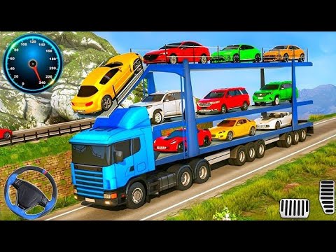 Cars Transporter Truck Driving Simulator - Cargo Transport Multistory Vehicle - Android GamePlay