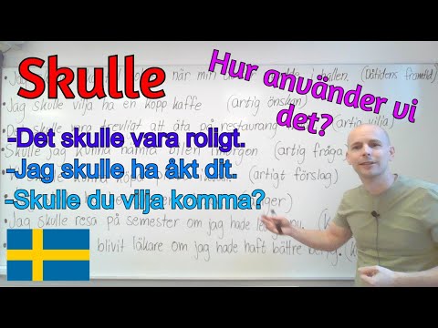 Hur använder vi "skulle" (situationer, exempel) SFI