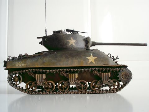Сборная модель Американський танк M4 A1 Sherman (Italeri 0225) 1:35