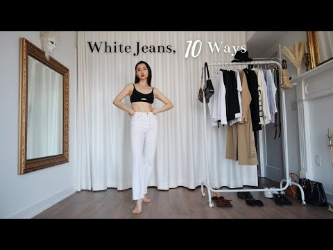 How to Style White Jeans Transitioning from Spring to...