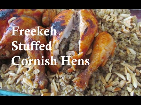 Freekeh Stuffed Chicken/ The Egyptian National dish/ دجاج محشي بالفريك /#Recipe135CFF / #cffrecipes