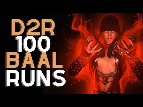 Lightning Sorceress Does 100 Baal Test Runs - Diablo 2 Resurrected