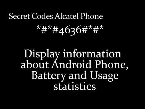 Secret Codes Alcatel Phone