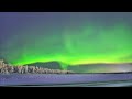 Northern Lights dancing across the night sky in Alaska