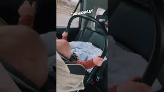 This baby hates his mom’s driving 😂