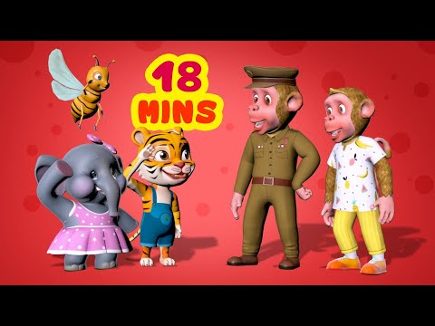 Bandar Mama and the Prankster | Hindi Rhymes for Children Collection | Infobells