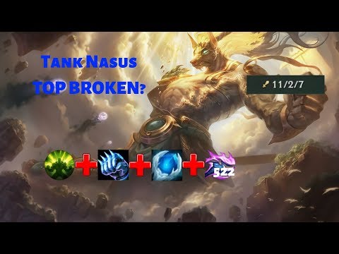 This TANK Nasus Build is actually OP! Nasus TOP Gameplay! Season 9! - League of Legends