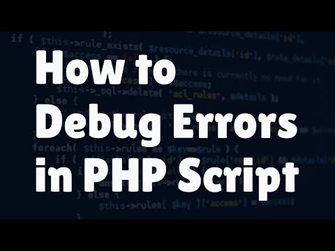 How To Debug Errors In Php Script