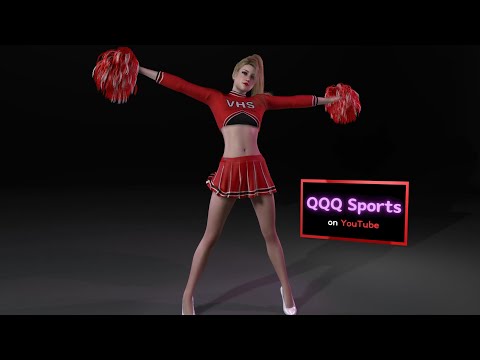 QQQsports - Cheerleader Michelle's improvisation