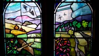 Stained Glass Window Old Parish Church Peebles Scottish Borders Scotland