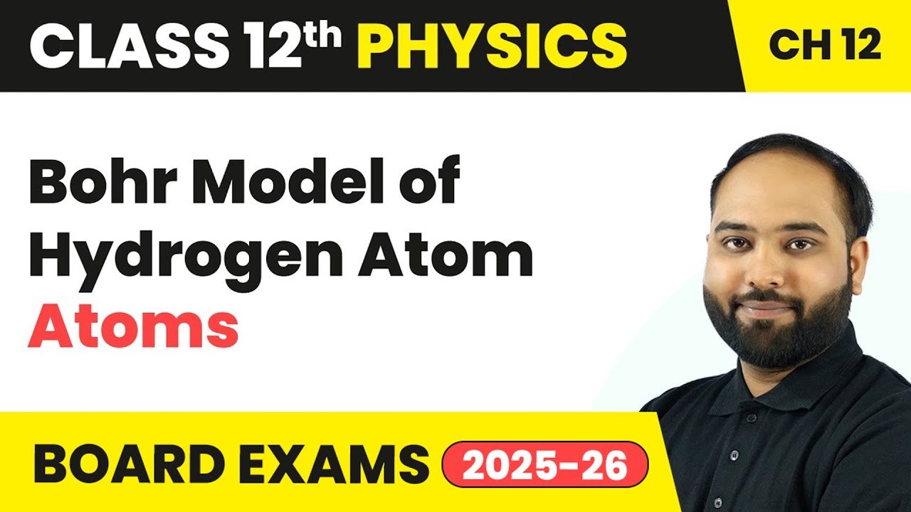 Bohr Model of Hydrogen Atom - Atoms | Class 12 Physics Chapter 12 | CBSE 2024-25