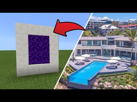 $24M Mansion Portal in Minecraft!