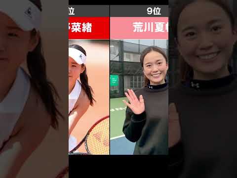 【女子テニス】かわいい美人な日本の女子テニス選手ランキング【美人選手】 #shorts