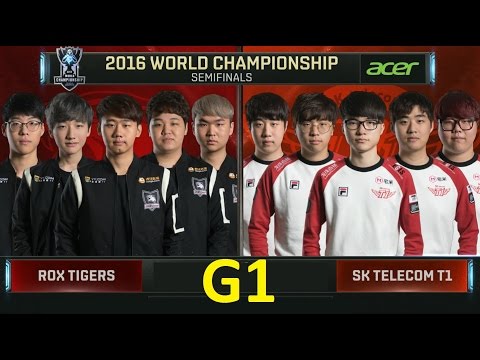 ROX vs SKT Game 1 Highlights - 2016 Worlds Knockout Stage Semifinals