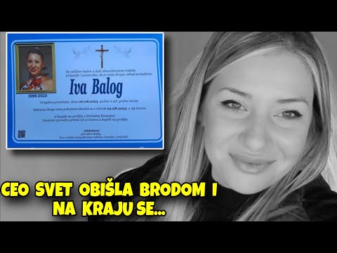 "Ceo Svet Obišla Brodom I Na Kraju Se Udavila Na SMRDLJIVOJ PLAŽI"Sahranjena Iva Balog...