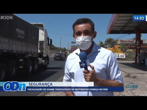 Fiscalização do exame toxicológico de motoristas começa no país 14 07 2021