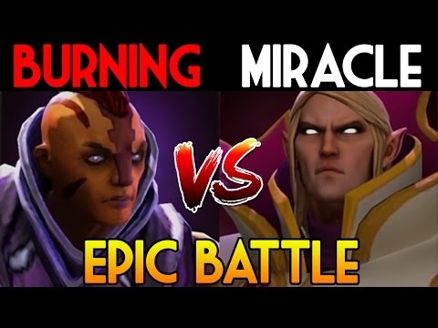 Miracle- [Invoker] VS BurNing [Anti Mage]  Epic Battle - Kiev Major 2017 Dota 2