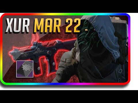 Destiny 2 - Xur Location & Exotic Armor Perk Rolls & Xur Bounty Huckleberry 3/22/2019 (Xur March 22) Video