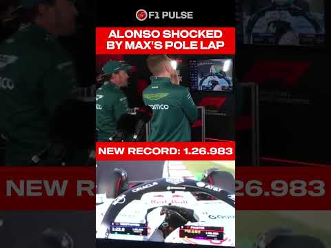 Alonso SHOCKED By Max Verstappen's POLE LAP!
