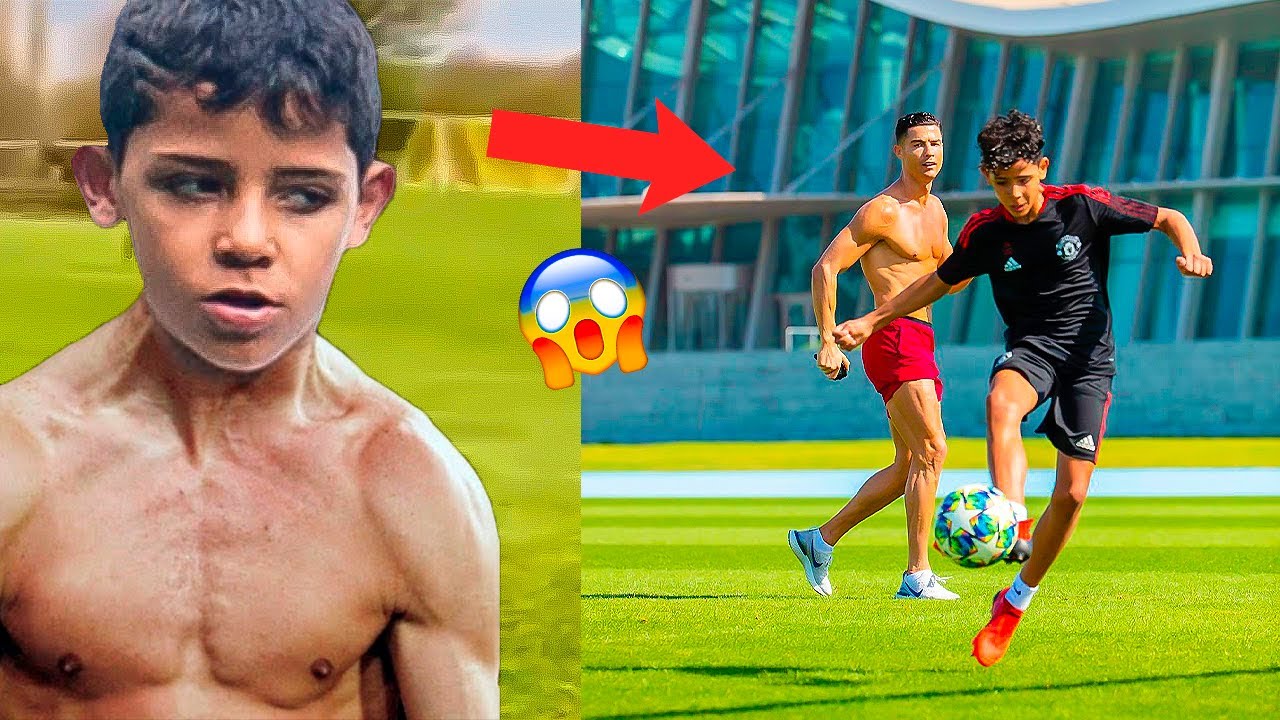 É ASSIM QUE O CRISTIANO RONALDO TREINA O FILHO