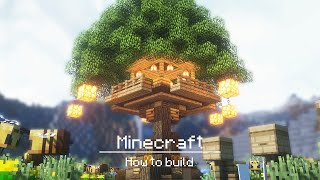 Minecraft : Honeybee Tree House | How to build minecraft