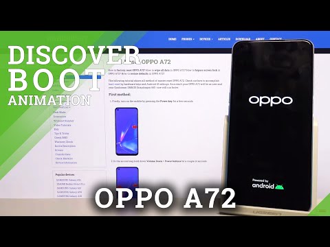 Boot Animation in OPPO A72 - Screen Animation Checkup