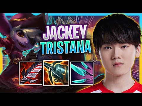 JACKEYLOVE PERFECT GAME WITH TRISTANA! | TES Jackeylove Plays Tristana ADC vs Ezreal!  Season 2023