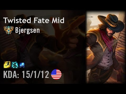 Twisted Fate Mid vs Annie - Bjergsen - NA Challenger Patch 6.7