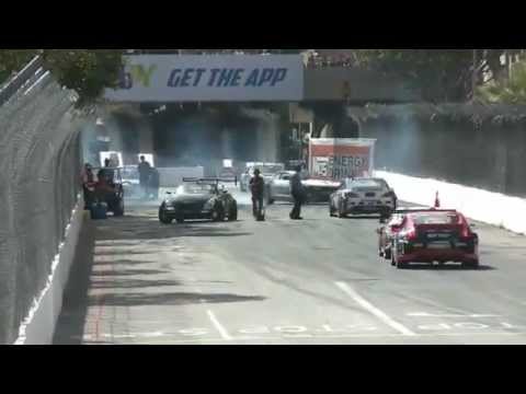 CHRIS FORSBERG vs TOSHIKI YOSHIOKA During Top 16 2012 Formula Drift Round 1 @ Long Beach California