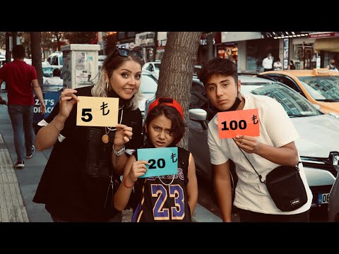 5 TL VS. 20 TL VS. 100 TL İLE BİR GÜN GEÇİRMEK!