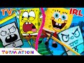 DoodleBob Drawing Comes Alive W SpongeBob And Patrick Puppets Frankendoodle Toymation