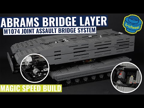 Abrams based Gigantic Bridge Layer Tank - RC & fully working - MouldKing 20002 (Speed Build Review)