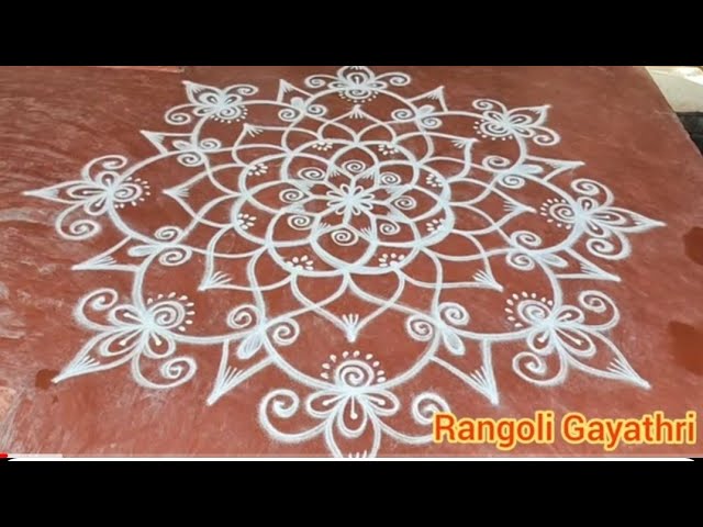 Big rangoli designs by gayathri - video 2
