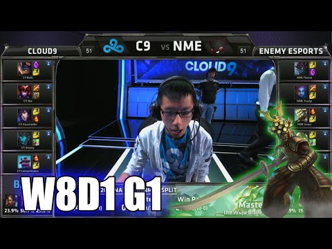 Cloud 9 vs Enemy eSports | S5 NA LCS Summer 2015 Week 8 Day 1 | C9 vs NME W8D1 G1