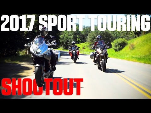 2017 Sport Touring Shootout - BMW S1000XR vs. KTM Super Duke GT vs. MV Agusta Turismo Veloce | 4K