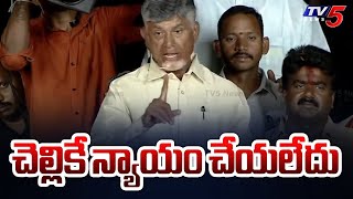 చెల్లికే న్యాయం చేయలేదు | Chandrababu Naidu Shocking Comments On CM Jagan | AP Elections | Tv5 News