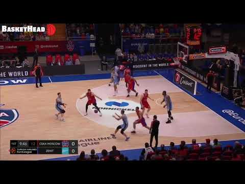 Xavi Pascual: Zenit: Post-up into flare against CSKA