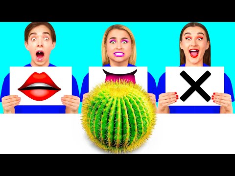 Beißen, Lecken oder Nichts Challenge | Essbare Schlacht von TaTaRa Challenge