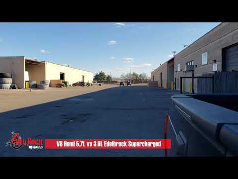 Jeep V8 Hemi 5.7L vs Pentastar 3.6L with Edelbrock Supercharger
