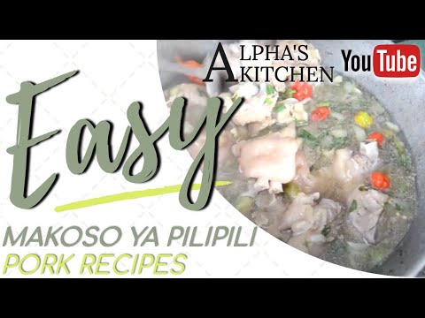 Makoso ya pilipili | Congolese Food Spicy Pork Stew | Alpha’s Kitchen