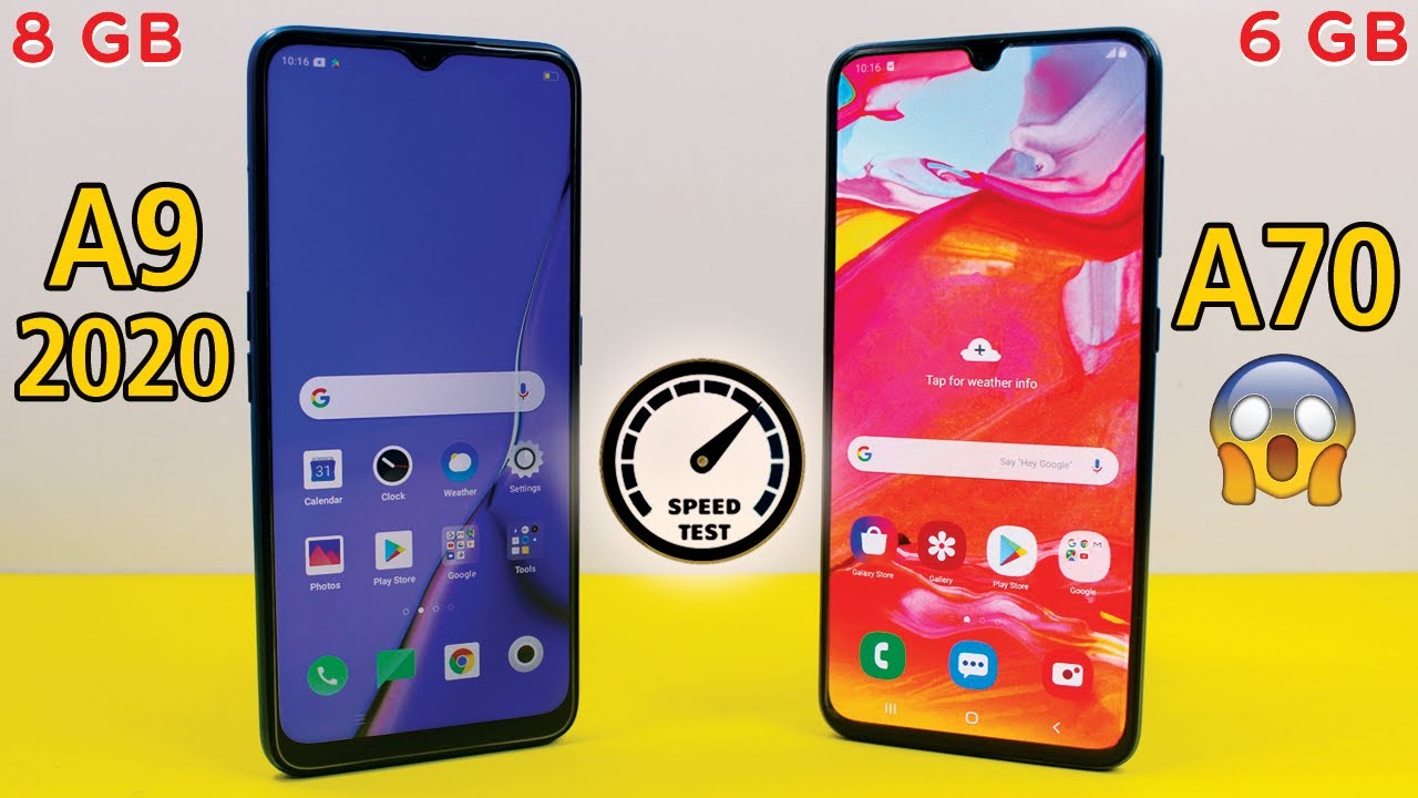 Oppo A9 2020 Vs Samsung Galaxy A70 Speed Test! Which is Faster?