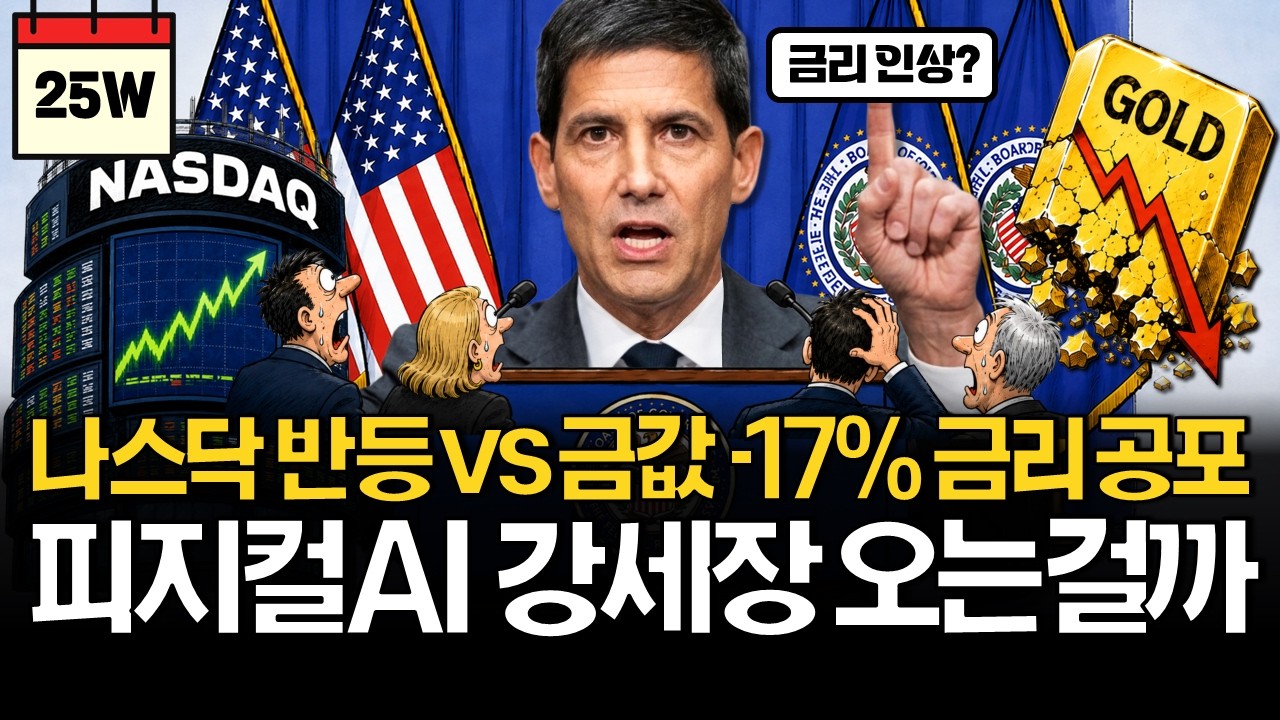 나스닥 반등 vs 금값 -17% 다음 AI는 이겁니다.