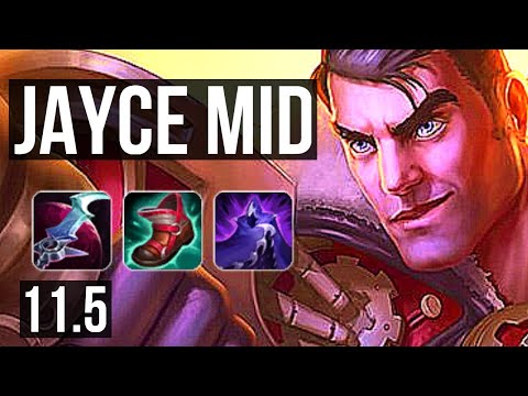 JAYCE vs PANTHEON (MID) | 7 solo kills, 12/3/10, 500+ games, Godlike | KR Diamond | v11.5