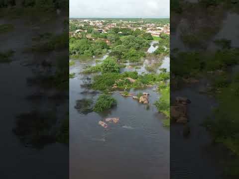 Ponte dos patriarcas Crateús-Ce muita água no rio tourão