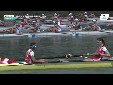 Championnat de France J16 Bateaux longs Libourne 2019 - Finale du huit barré femmes-J16F8+